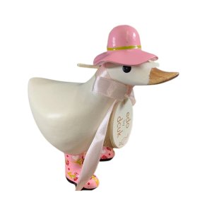 Dcuk - Tr And 15cm - Med Stvler Og Hat - Hvid - Kigger Ligeud