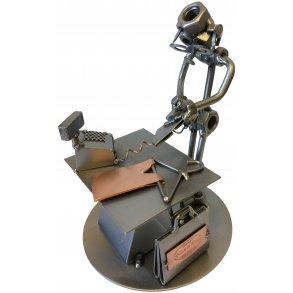 Metalfigur - Butiksassistent - Salgsassistent - Mand