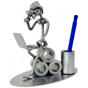 Metalfigur - Indkber - Byggeleder 