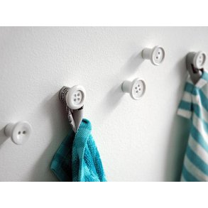 Button Up knager - hvid st  5 stk.