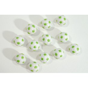 Hndbold - Lime hndbolde 1,5 cm - Pose med 12 stk.