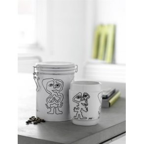 Termokop med kunst og tin d�se.