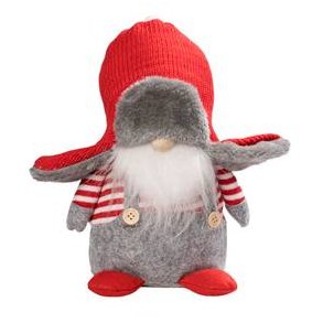 Nisse - Nisse med reklap hat  20 cm.