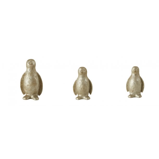 Figur - Rustikke Pingviner &#150; st 3 stk.