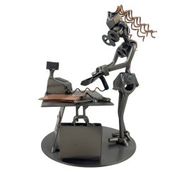 Metalfigur - Butiksassistent - salgsassistent - kvinde