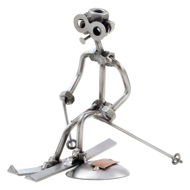 Metalfigur - Slalom skilber