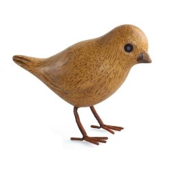 Dcuk - Tr Fugl 11cm - Spurv - Natur