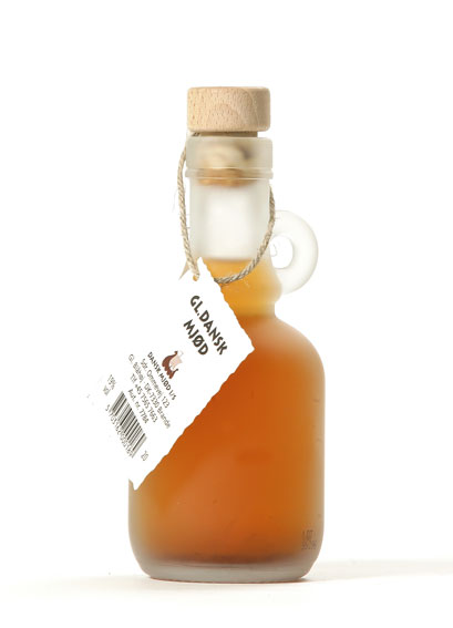 Gl. Dansk Mjød. Rustik flaske 20cl