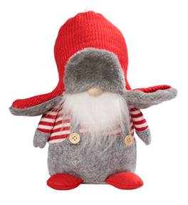 Nisse - Nisse med øreklap hat 20 cm.