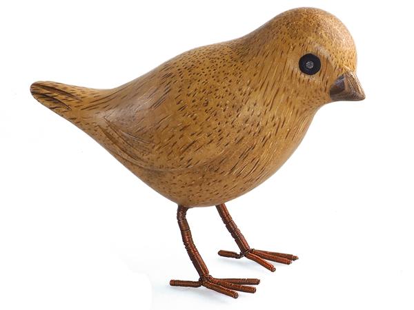 Dcuk - Træ Fugl 11cm - Spurv - Natur