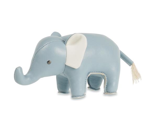 Züny Elefant Dusty blue - Baby - Dørstopper / Bogstøtte